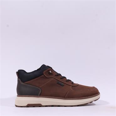 Rieker Men Andre Low Cut Ankle Boot - Brown Leather